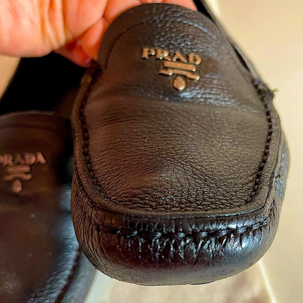 Prada Pebbled Leather Shoe - Picture 8 of 12